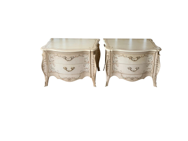 Vintage French Provincial Heritage "Adriana" Nightstands - a Pair