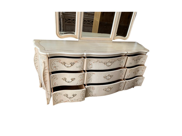 Drexel Heritage French Provincial "Adriana" dresser with Mirror & 9 Drawers