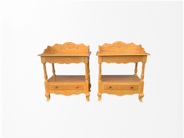 LT Designs by Century Furniture French Country Nightstands a pair