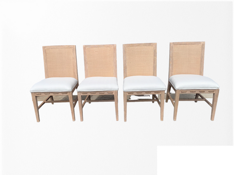 Palecek Brentwood Side Dining Chairs lot of 4