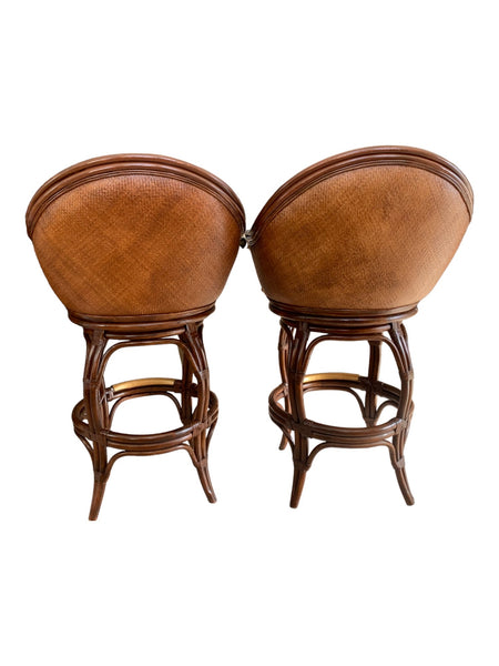 Bamboo Wicker & Rattan Bar stools