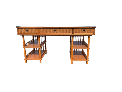 Tommy Bahama British Colonial Bamboo and Rattan Desk