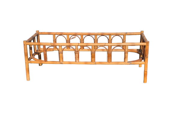 Bent Bamboo and rattan coffee table tropical style