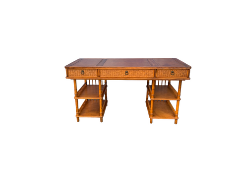 Tommy Bahama British Colonial Bamboo and Rattan Desk (1)