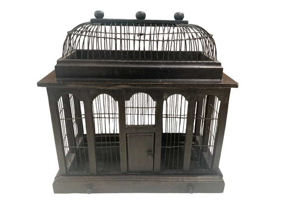 Small Victorian Style Wooden Bird Cage