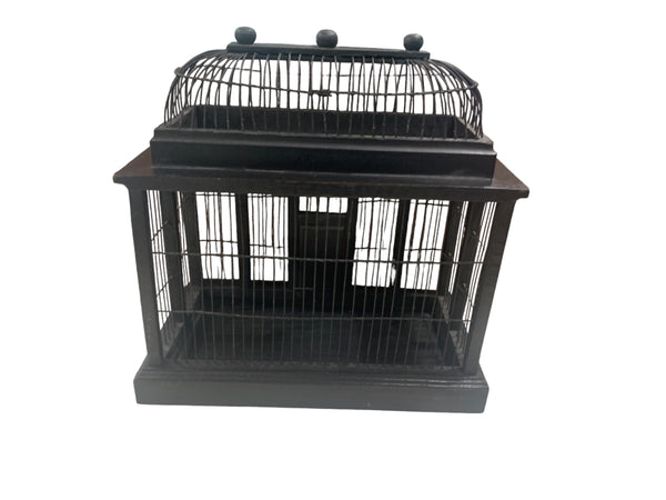 Small Victorian Style Wooden Bird Cage