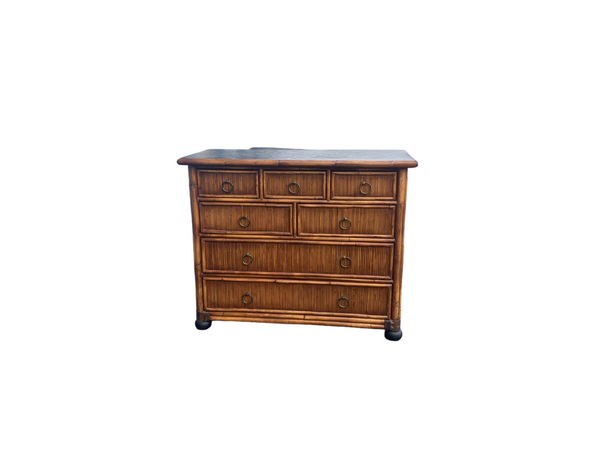 Milling Road by Baker Rattan 7 Drawer Bachelor Chest of Drawers