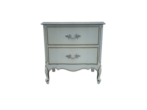 Dixie French Provincial 2-Drawer Nightstand Table Bedside Cabinet Dixie Vintage