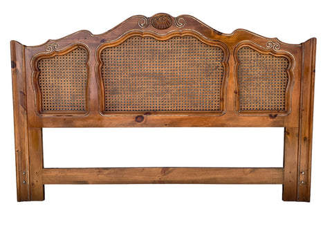 Ethan Allen Chateau Normandy Cane King size Headboard Country French 17 5601