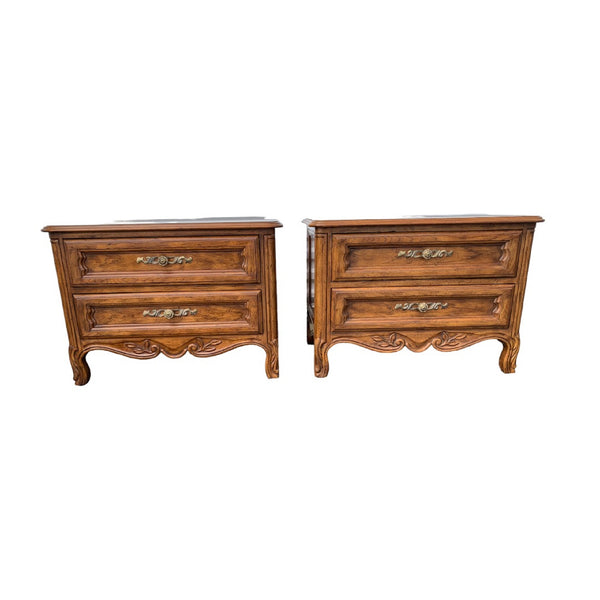 Drexel Heritage Cabernet Classics French Provincial Nightstands