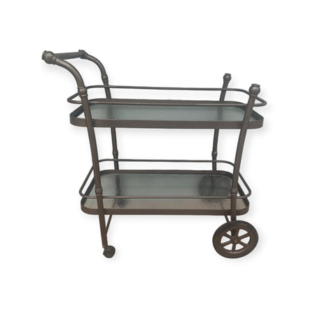 Cast Aluminum Two tier bar server cart