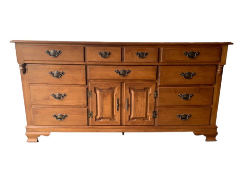 Tell City Chair Company Young Republic Solid Hard Rock Maple 12 drawer Dresser