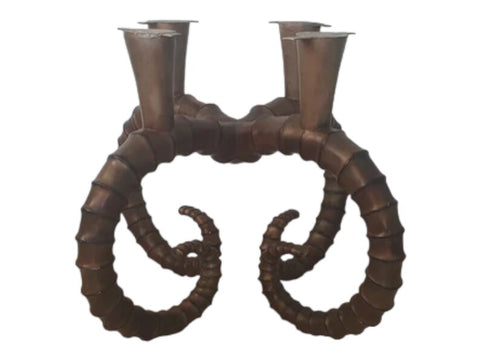 Faux Ibex ram Horns Style coffee table base