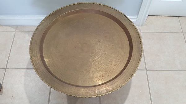 Antique Brass Asian-Indian Folding Coffee Table