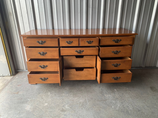 Tell City Chair Company Young Republic Solid Hard Rock Maple 12 drawer Dresser
