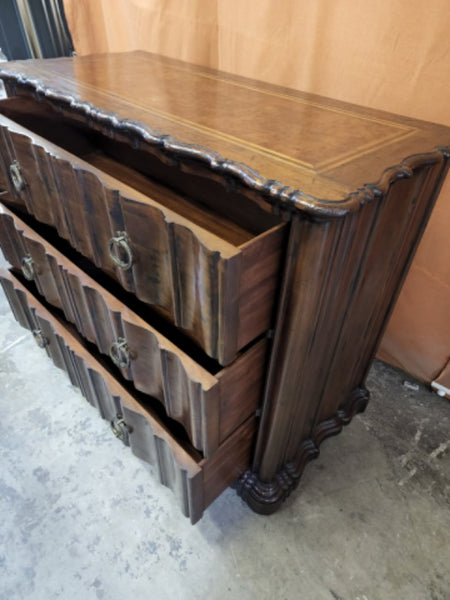 High End Century Furniture 3 drawers Serpentine Commode dresser