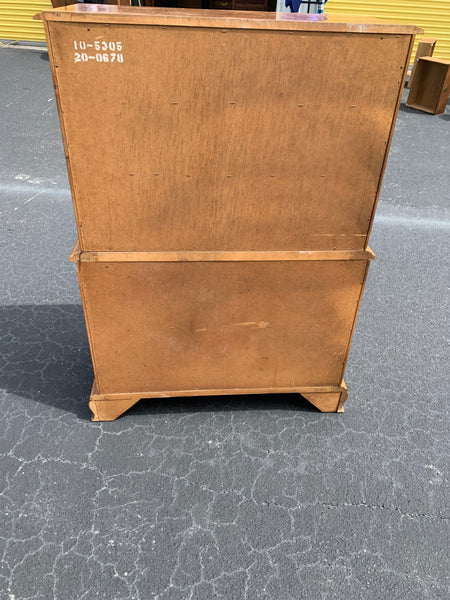 Ethan Allen Chippendale Style Maple High boy Chest of drawers