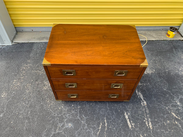 Henredon "Regiment" Campaign Style Bachelor chest 3 drawers