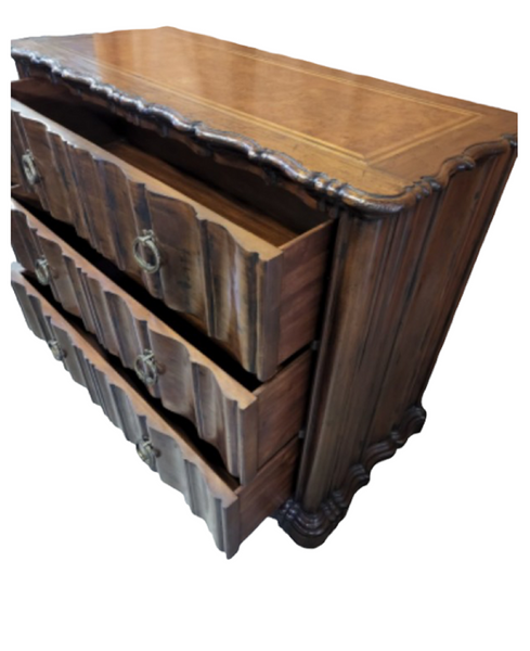 High End Century Furniture 3 drawers Serpentine Commode dresser