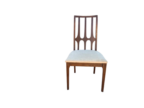 Broyhill Brasilia Mid Century Modern Starburst Walnut Dining Chair