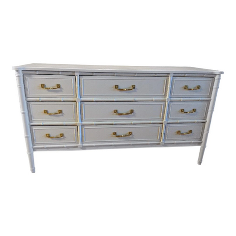 Henry Link Hali Bai Collection Faux Bamboo Dresser White