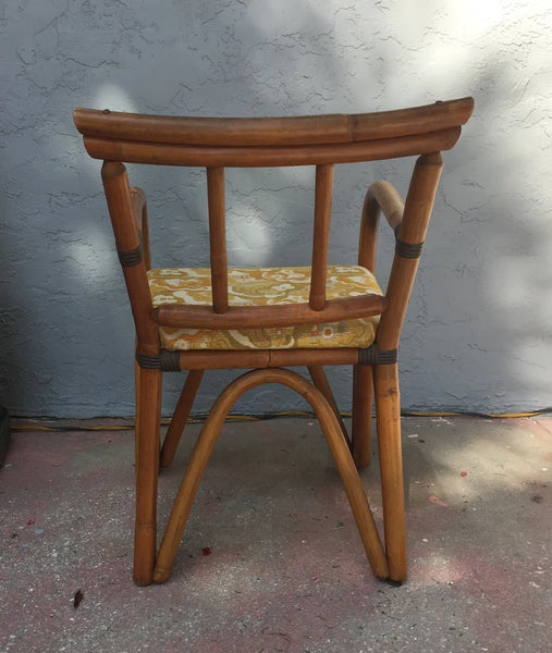 Bamboo Accent Chair Chinoserie Pagoda Style