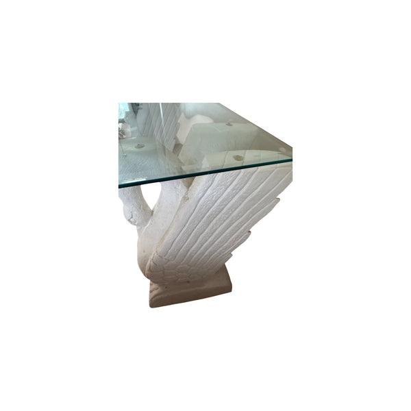 Beautiful 1980s Postmodern Swans console / entry table