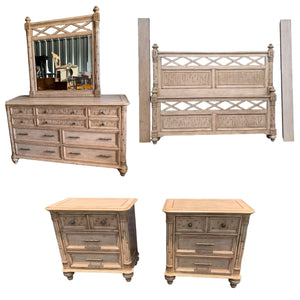 Havertys Coastal Style King Size Bedroom Set