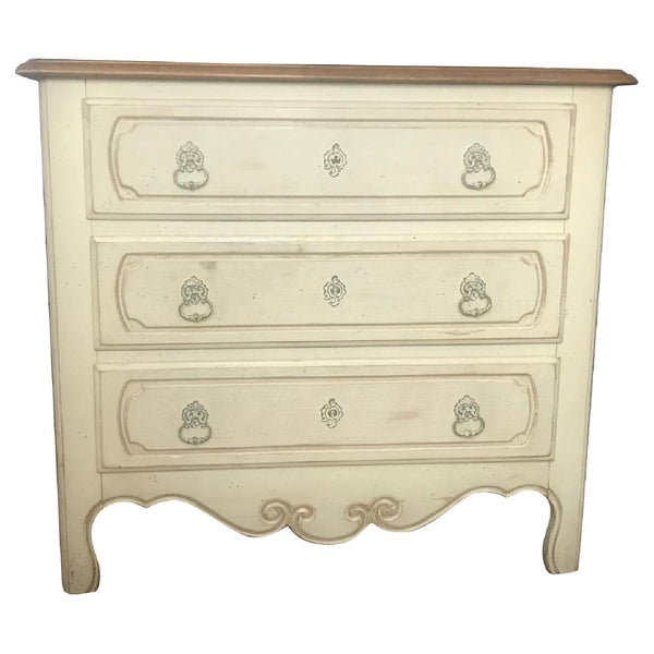 Vintage Ethan Allen Legacy Collection Three Drawer Chest Nightstand