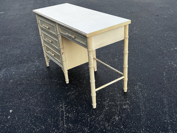 Dixie Aloha Faux Bamboo Desk 20th Century Boho Chic SHIPPING NOT INCLUDED