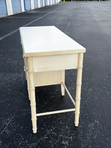 Dixie Aloha Faux Bamboo Desk 20th Century Boho Chic SHIPPING NOT INCLUDED