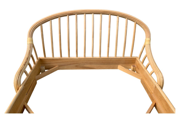 Boho Chic Bent Split Bamboo Queen Size Bed