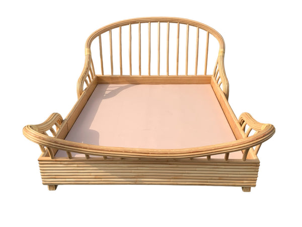 Boho Chic Bent Split Bamboo Queen Size Bed