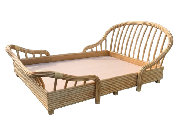 Boho Chic Bent Split Bamboo Queen Size Bed