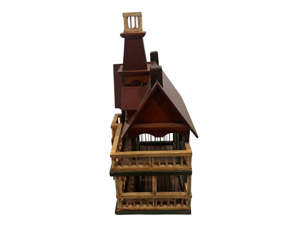 Vintage Victorian Architectural Style Birdhouse Aviary Wood