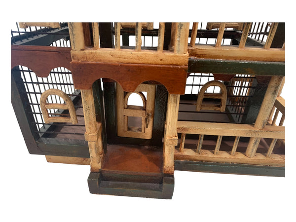 Vintage Victorian Architectural Style Birdhouse Aviary Wood