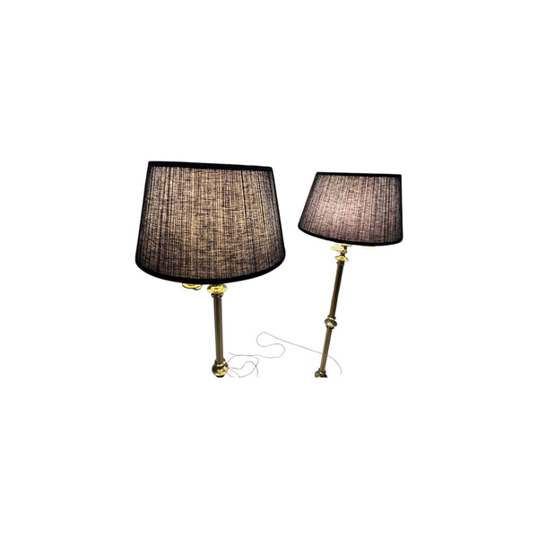 Gatco Neoclassical Style Brass Floor Lamps in the Style of Maison Jansen