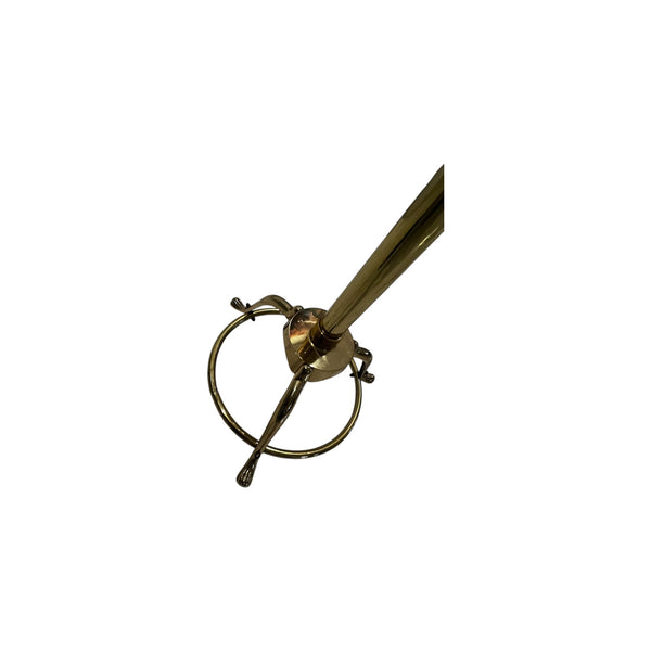Vintage Brass Clothing Valet Butlers Rack Dressing Stand Coat Hat Suit Hanger