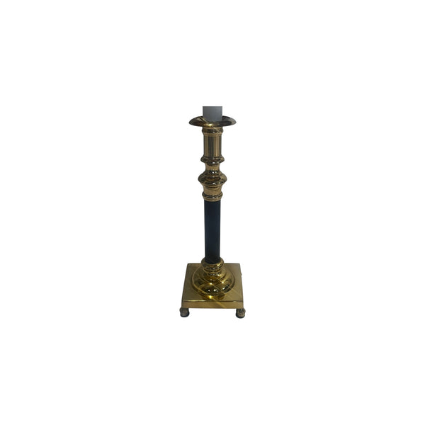 Decorative Crafts Brass empire table lamp with brass shade.