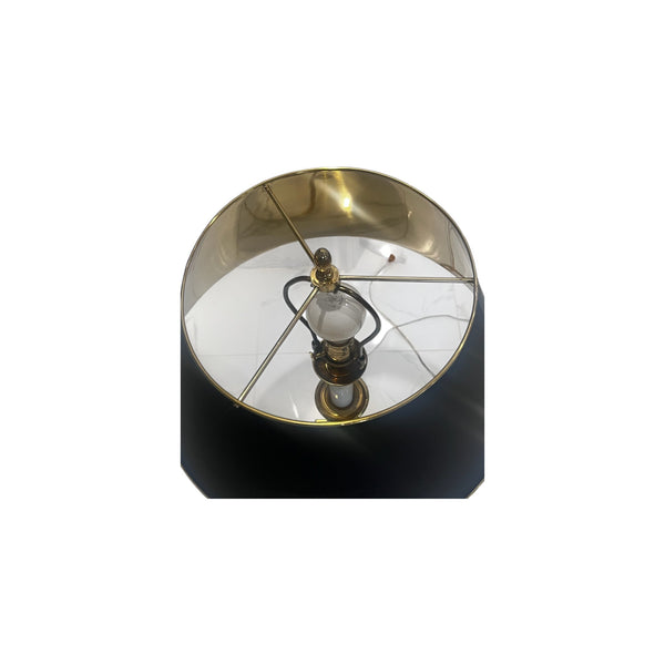 Decorative Crafts Brass empire table lamp with brass shade.