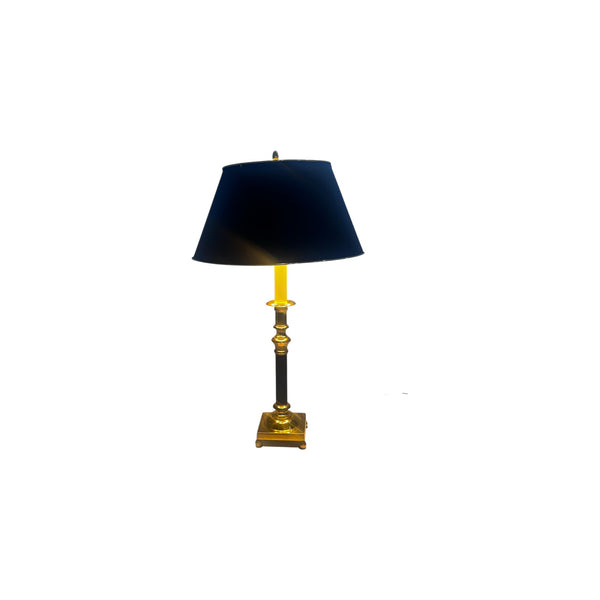 Decorative Crafts Brass empire table lamp with brass shade.