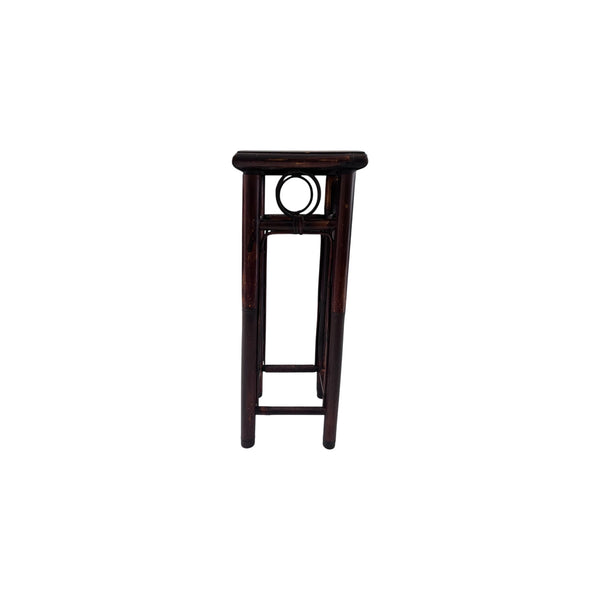 Tall Burnt Bamboo Plant Stand