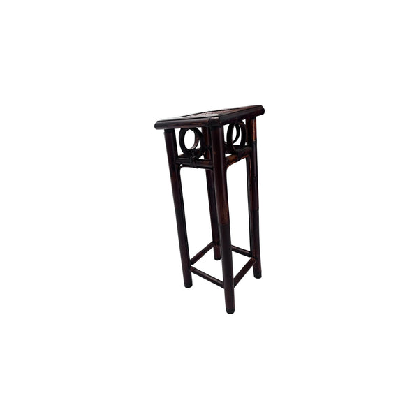 Tall Burnt Bamboo Plant Stand
