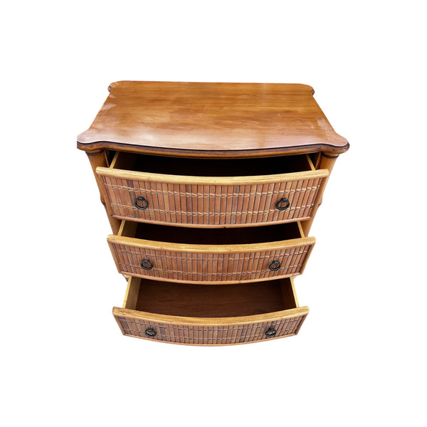 Tommy Bahama Style two drawer Nightstand Bamboo Rattan ( ONE ITEM)
