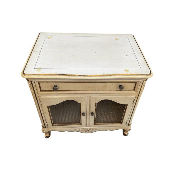 Kindel French Shabby Chic Painted Large Nightstands Side End Tables a pair