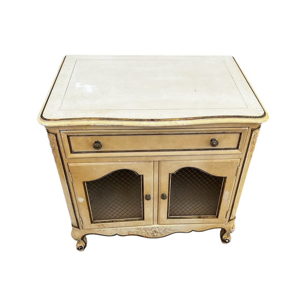 Kindel French Shabby Chic Painted Large Nightstands Side End Tables a pair