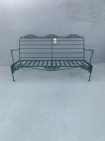 Mid Century Salterini Style Wrought Iron Metal Sofa