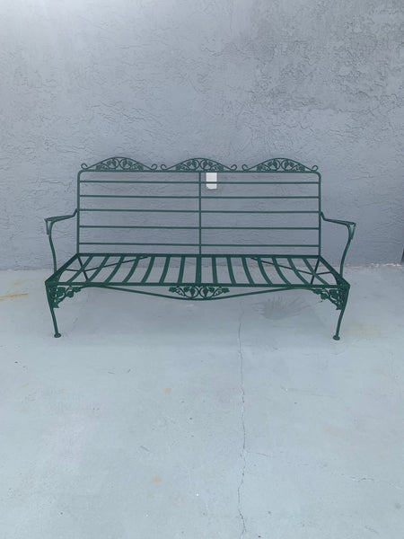 Mid Century Salterini Style Wrought Iron Metal Sofa