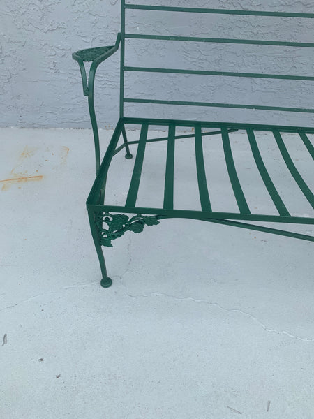 Mid Century Salterini Style Wrought Iron Metal Sofa