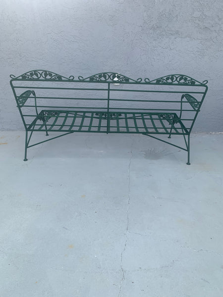 Mid Century Salterini Style Wrought Iron Metal Sofa